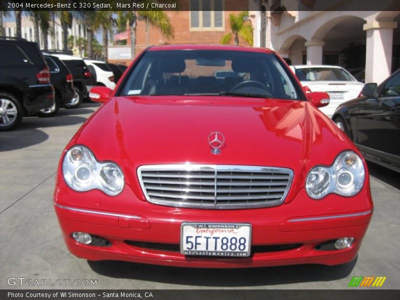 Mars Red / Charcoal 2004 Mercedes-Benz C 320 Sedan