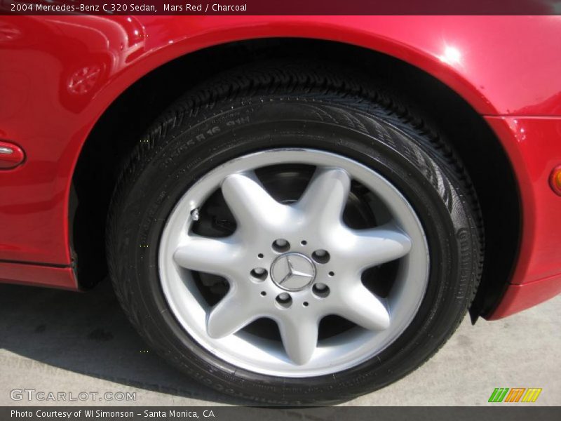 Mars Red / Charcoal 2004 Mercedes-Benz C 320 Sedan