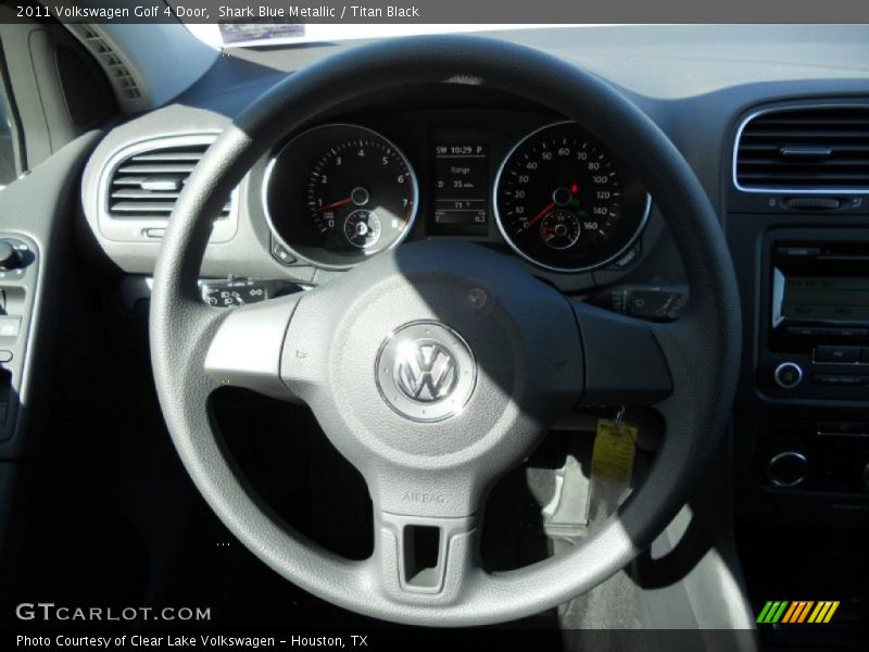 Shark Blue Metallic / Titan Black 2011 Volkswagen Golf 4 Door