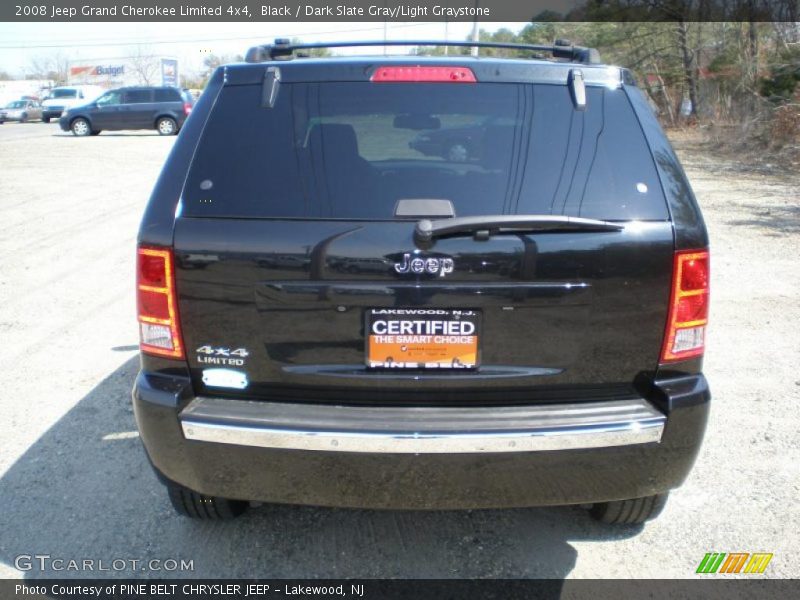 Black / Dark Slate Gray/Light Graystone 2008 Jeep Grand Cherokee Limited 4x4