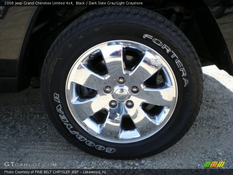 Black / Dark Slate Gray/Light Graystone 2008 Jeep Grand Cherokee Limited 4x4