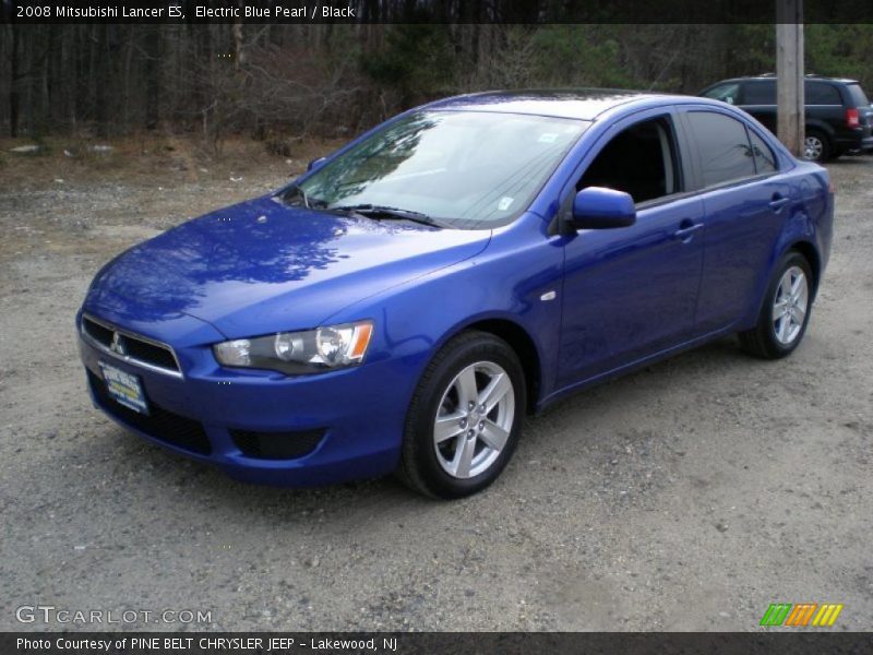 Electric Blue Pearl / Black 2008 Mitsubishi Lancer ES