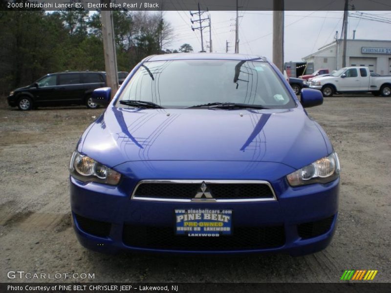 Electric Blue Pearl / Black 2008 Mitsubishi Lancer ES