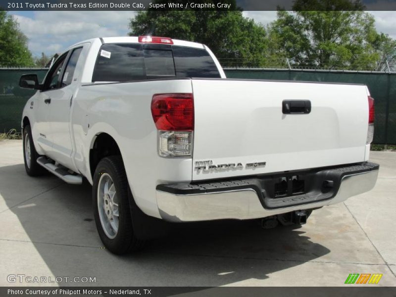 Super White / Graphite Gray 2011 Toyota Tundra Texas Edition Double Cab