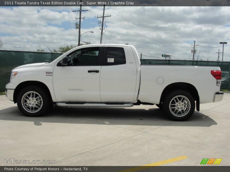 Super White / Graphite Gray 2011 Toyota Tundra Texas Edition Double Cab