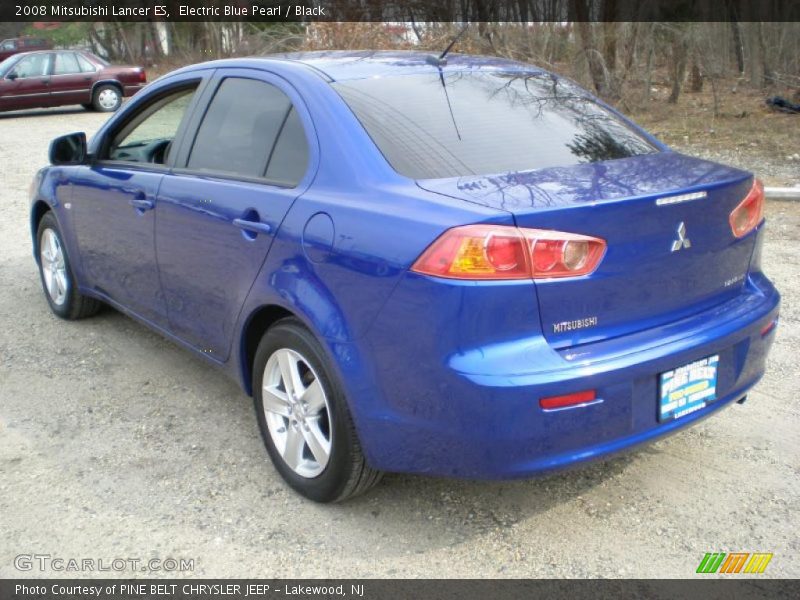 Electric Blue Pearl / Black 2008 Mitsubishi Lancer ES