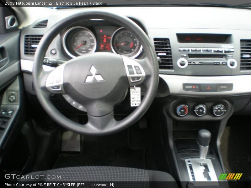 Electric Blue Pearl / Black 2008 Mitsubishi Lancer ES