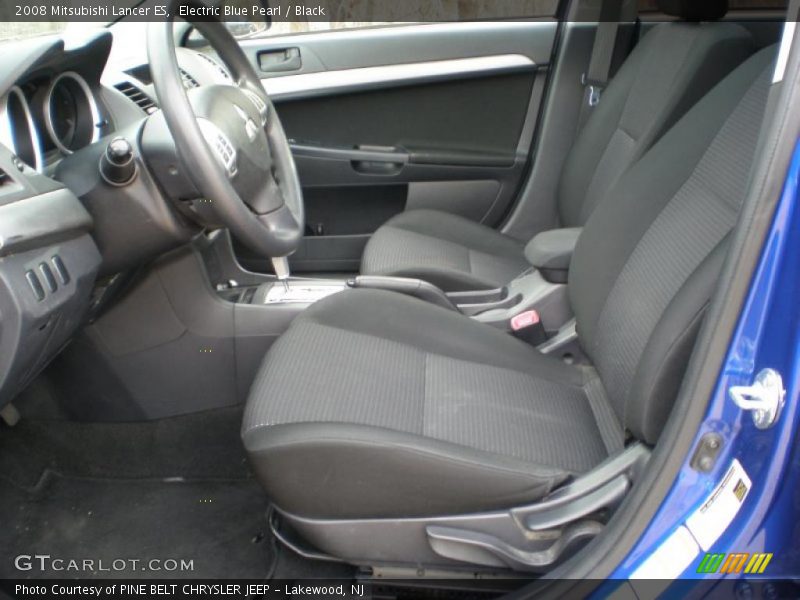 Electric Blue Pearl / Black 2008 Mitsubishi Lancer ES
