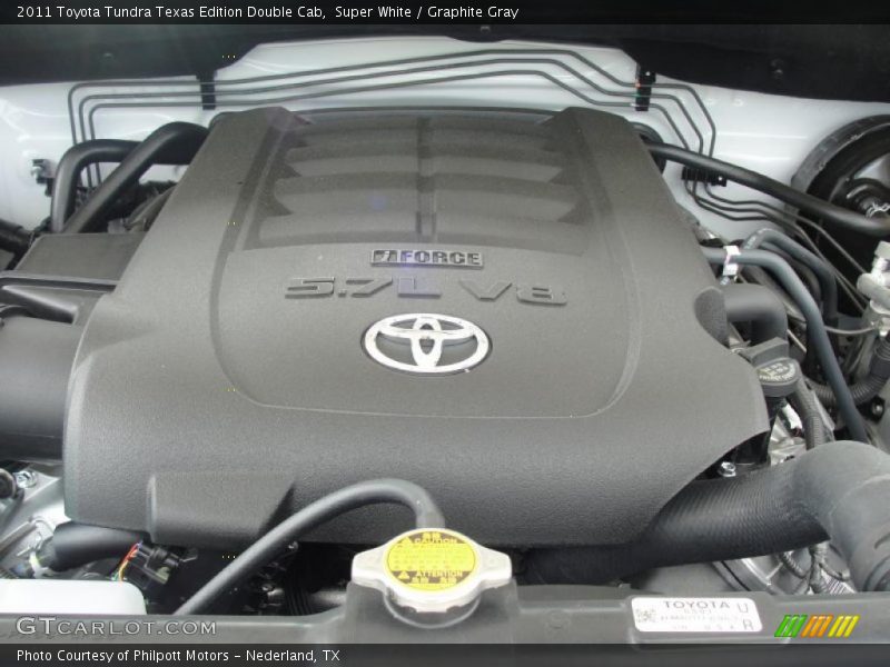  2011 Tundra Texas Edition Double Cab Engine - 5.7 Liter i-Force DOHC 32-Valve Dual VVT-i V8