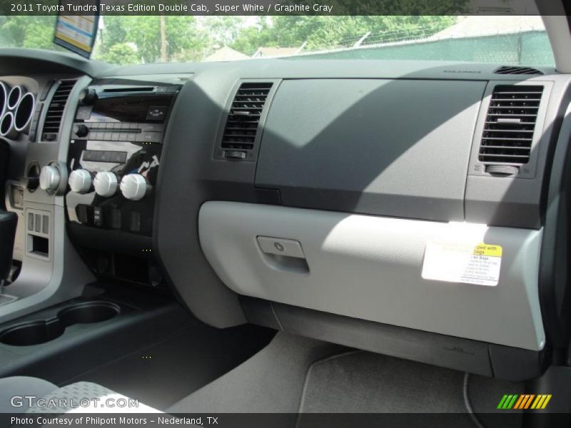 Super White / Graphite Gray 2011 Toyota Tundra Texas Edition Double Cab