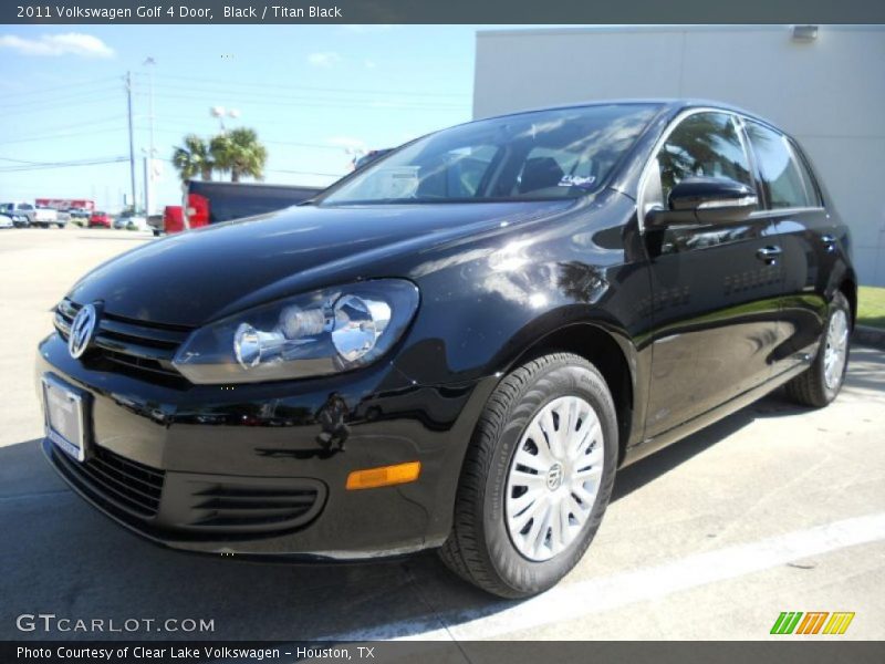 Black / Titan Black 2011 Volkswagen Golf 4 Door