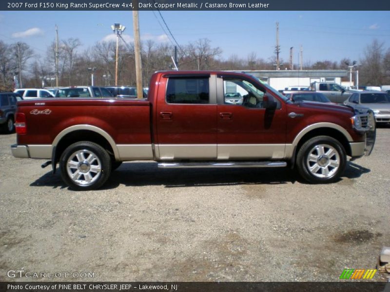 Dark Copper Metallic / Castano Brown Leather 2007 Ford F150 King Ranch SuperCrew 4x4