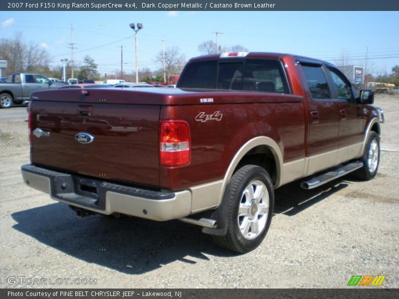 Dark Copper Metallic / Castano Brown Leather 2007 Ford F150 King Ranch SuperCrew 4x4