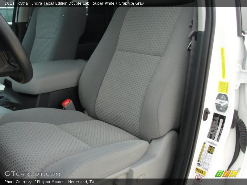 Super White / Graphite Gray 2011 Toyota Tundra Texas Edition Double Cab