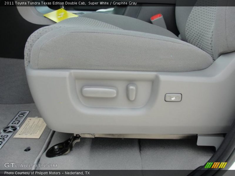 Super White / Graphite Gray 2011 Toyota Tundra Texas Edition Double Cab