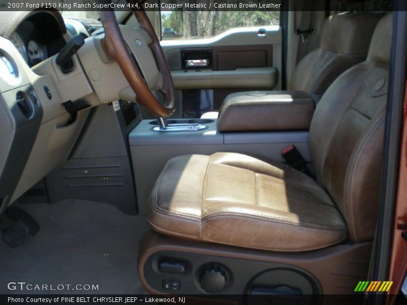 Dark Copper Metallic / Castano Brown Leather 2007 Ford F150 King Ranch SuperCrew 4x4