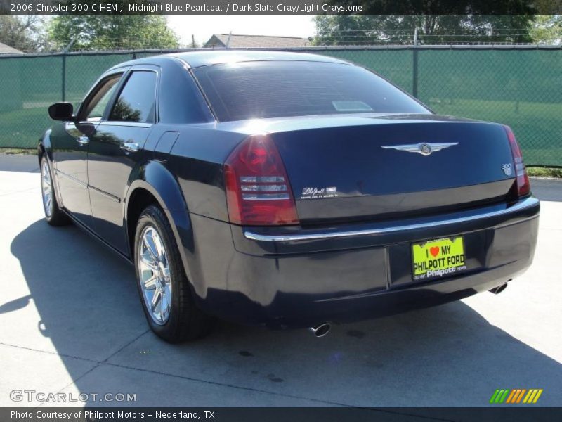 Midnight Blue Pearlcoat / Dark Slate Gray/Light Graystone 2006 Chrysler 300 C HEMI