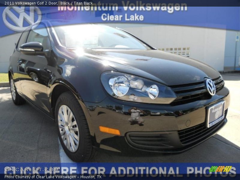 Black / Titan Black 2011 Volkswagen Golf 2 Door