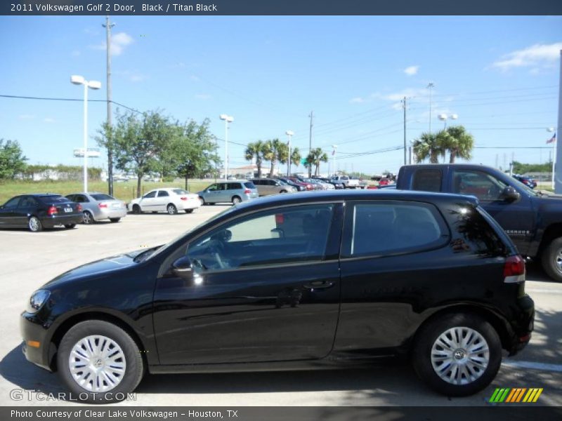 Black / Titan Black 2011 Volkswagen Golf 2 Door