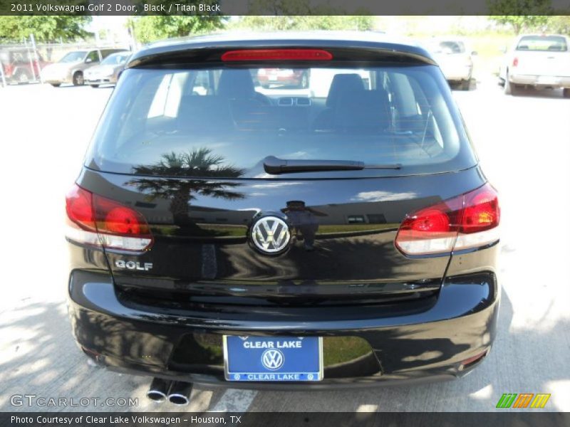 Black / Titan Black 2011 Volkswagen Golf 2 Door
