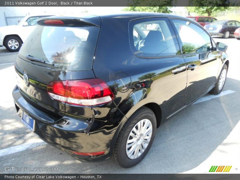 Black / Titan Black 2011 Volkswagen Golf 2 Door