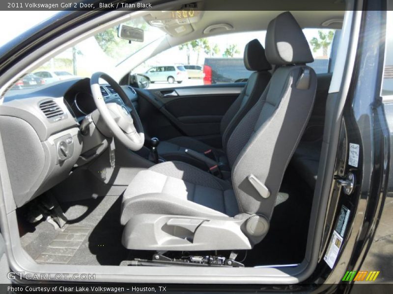 Black / Titan Black 2011 Volkswagen Golf 2 Door