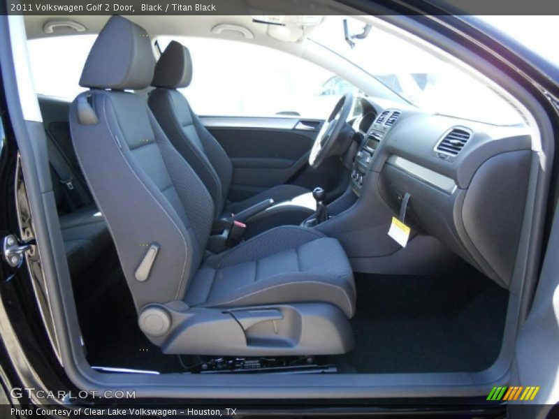 Black / Titan Black 2011 Volkswagen Golf 2 Door