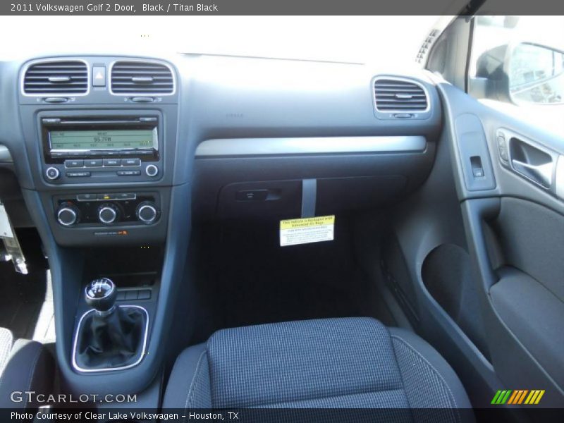 Black / Titan Black 2011 Volkswagen Golf 2 Door