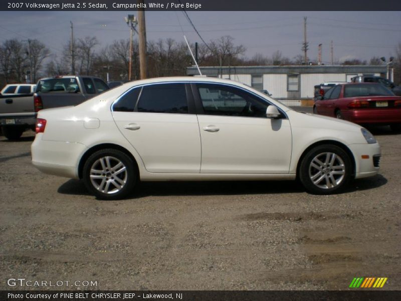 Campanella White / Pure Beige 2007 Volkswagen Jetta 2.5 Sedan