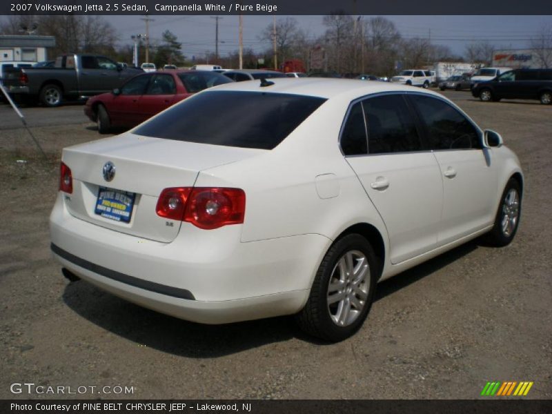 Campanella White / Pure Beige 2007 Volkswagen Jetta 2.5 Sedan