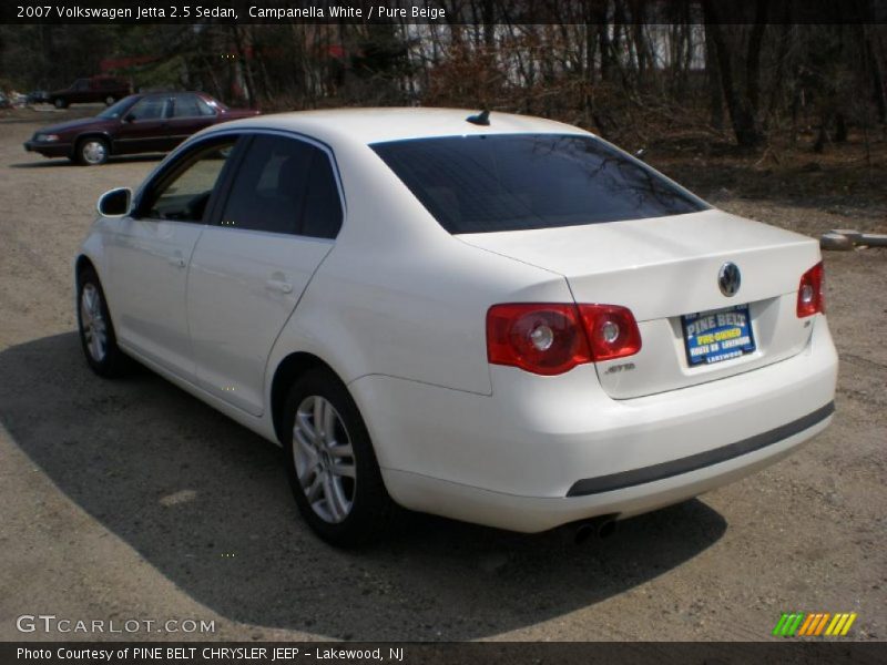 Campanella White / Pure Beige 2007 Volkswagen Jetta 2.5 Sedan