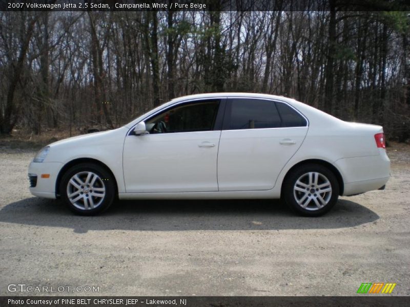 Campanella White / Pure Beige 2007 Volkswagen Jetta 2.5 Sedan