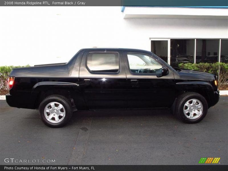 Formal Black / Gray 2008 Honda Ridgeline RTL