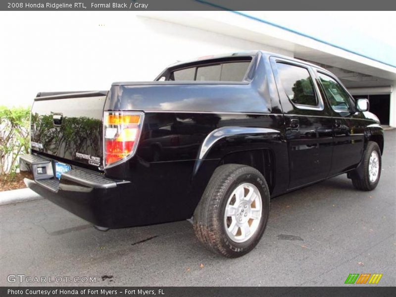 Formal Black / Gray 2008 Honda Ridgeline RTL
