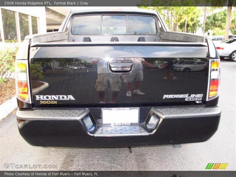 Formal Black / Gray 2008 Honda Ridgeline RTL