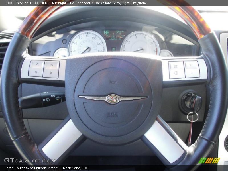 Midnight Blue Pearlcoat / Dark Slate Gray/Light Graystone 2006 Chrysler 300 C HEMI