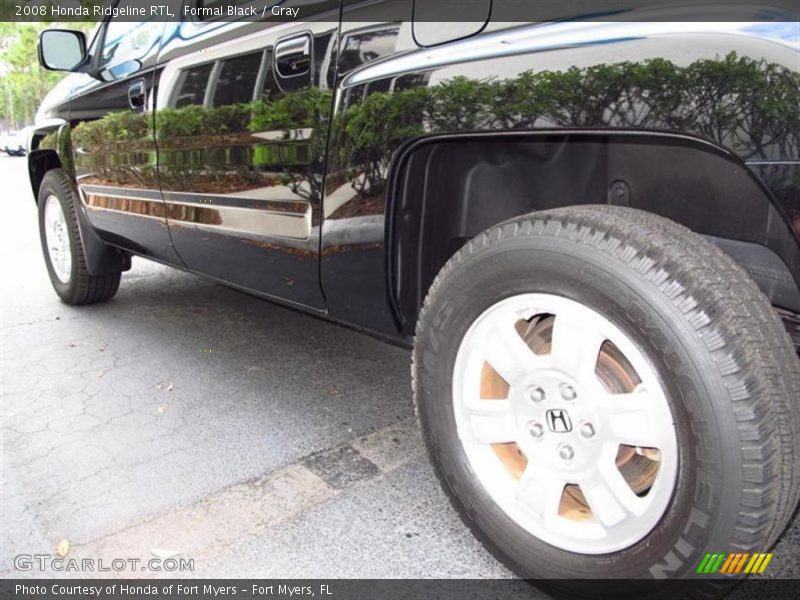 Formal Black / Gray 2008 Honda Ridgeline RTL
