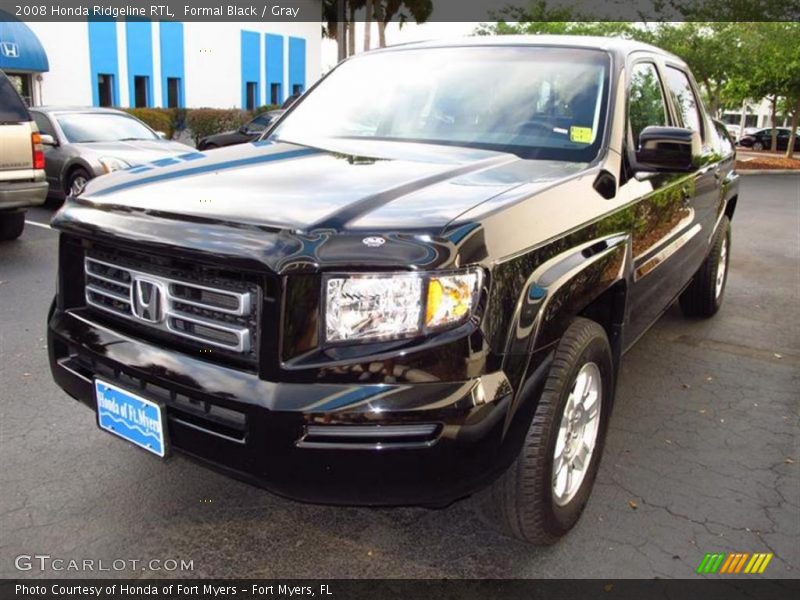Formal Black / Gray 2008 Honda Ridgeline RTL