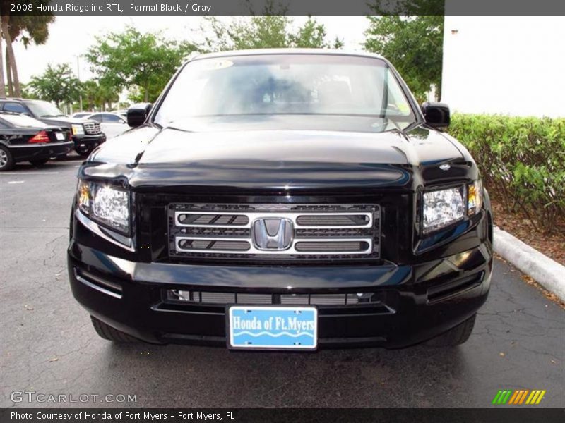 Formal Black / Gray 2008 Honda Ridgeline RTL