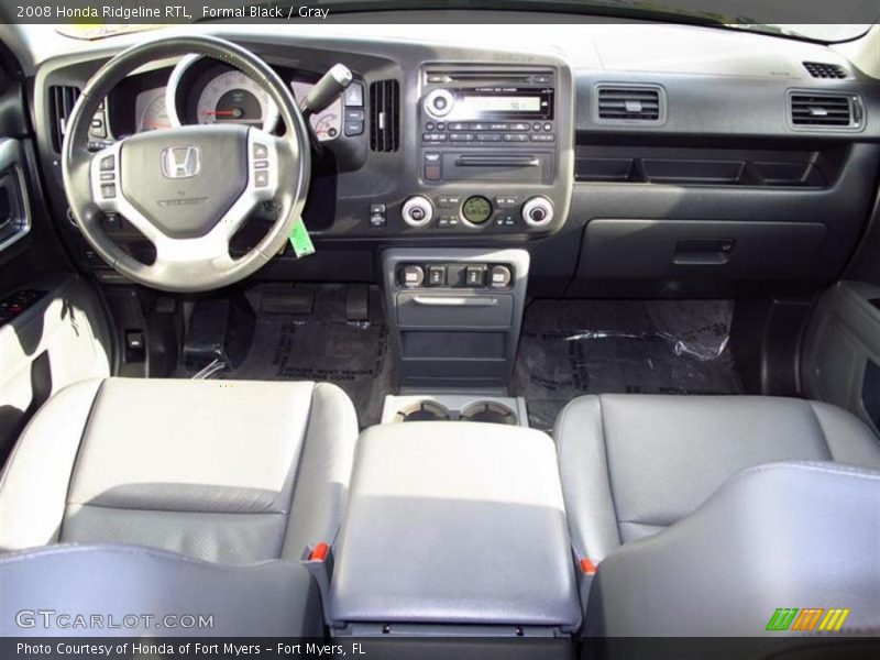Formal Black / Gray 2008 Honda Ridgeline RTL
