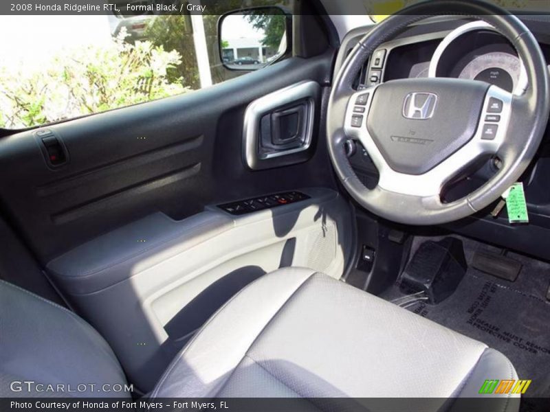 Formal Black / Gray 2008 Honda Ridgeline RTL