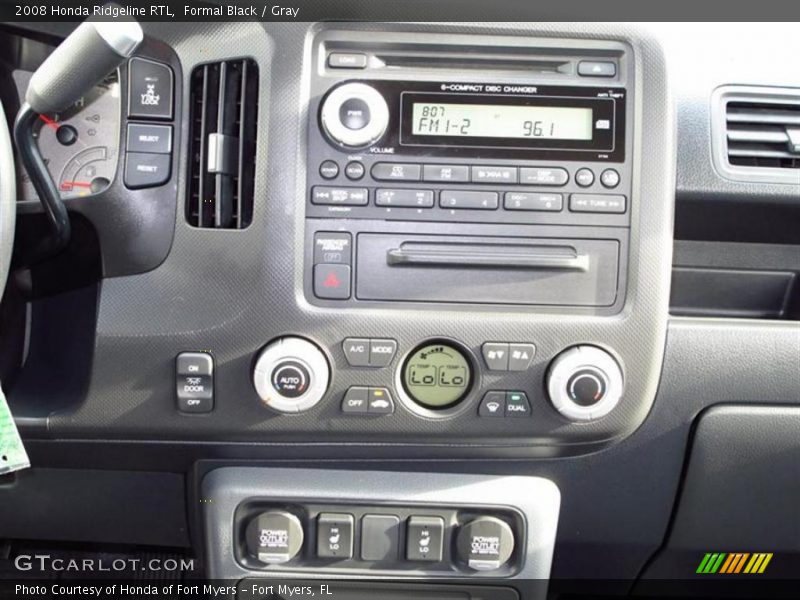 Formal Black / Gray 2008 Honda Ridgeline RTL