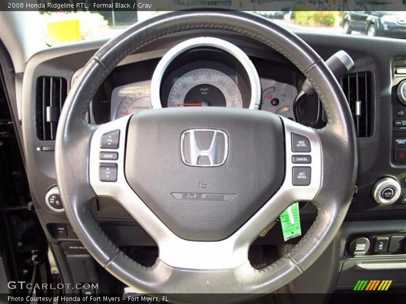 Formal Black / Gray 2008 Honda Ridgeline RTL
