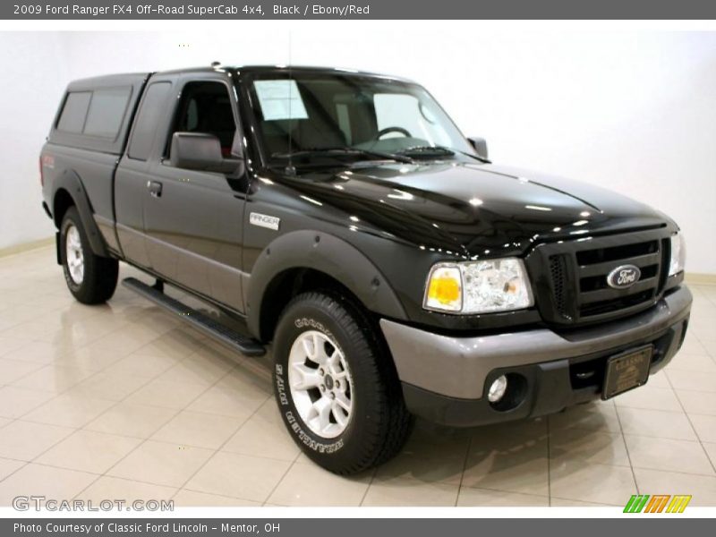 Black / Ebony/Red 2009 Ford Ranger FX4 Off-Road SuperCab 4x4