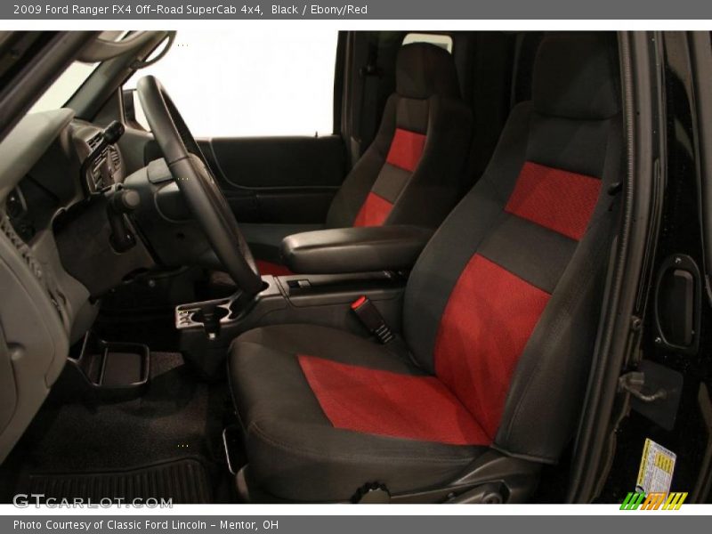 Black / Ebony/Red 2009 Ford Ranger FX4 Off-Road SuperCab 4x4