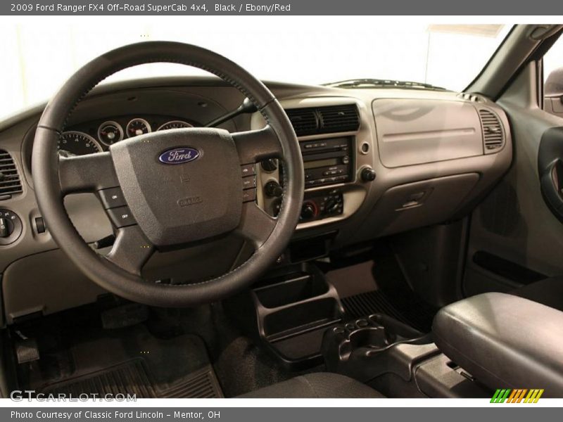 Black / Ebony/Red 2009 Ford Ranger FX4 Off-Road SuperCab 4x4