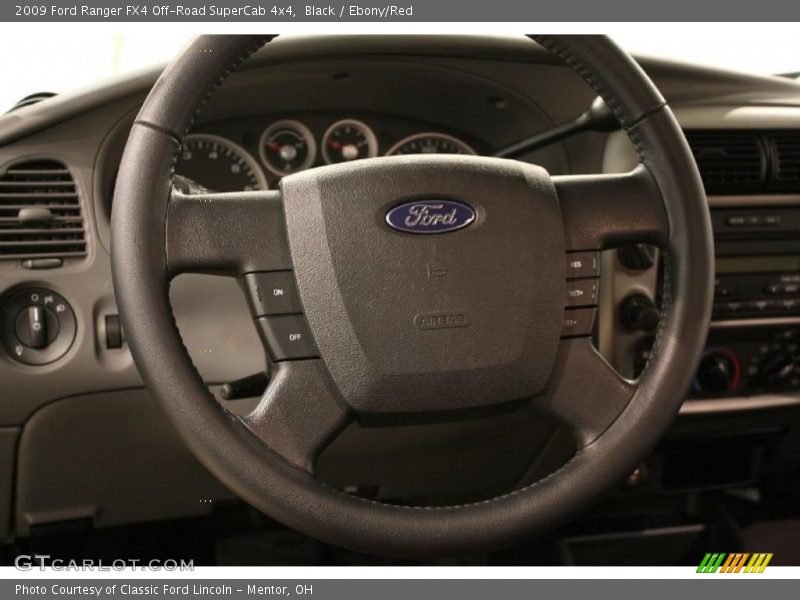 Black / Ebony/Red 2009 Ford Ranger FX4 Off-Road SuperCab 4x4