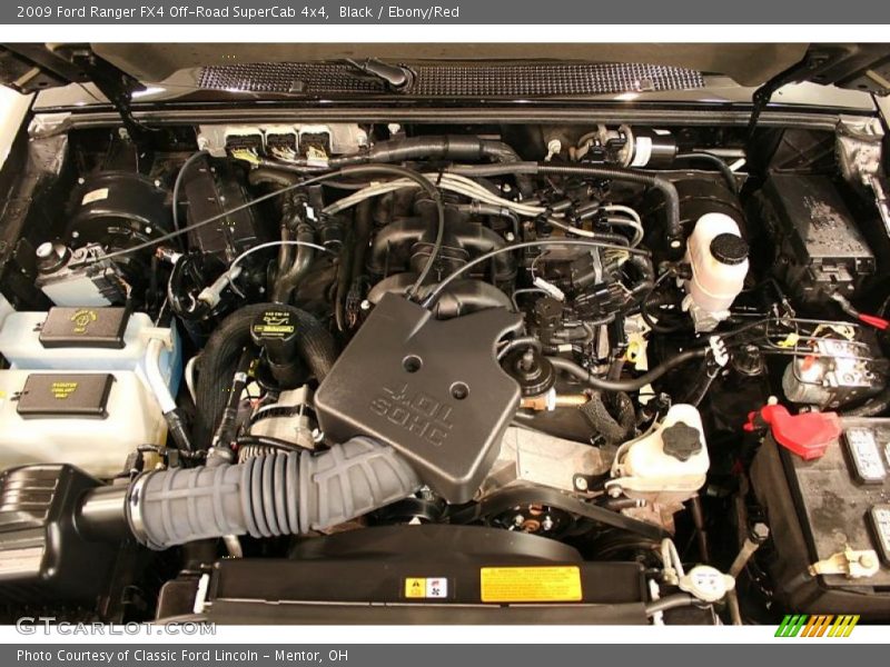 Black / Ebony/Red 2009 Ford Ranger FX4 Off-Road SuperCab 4x4