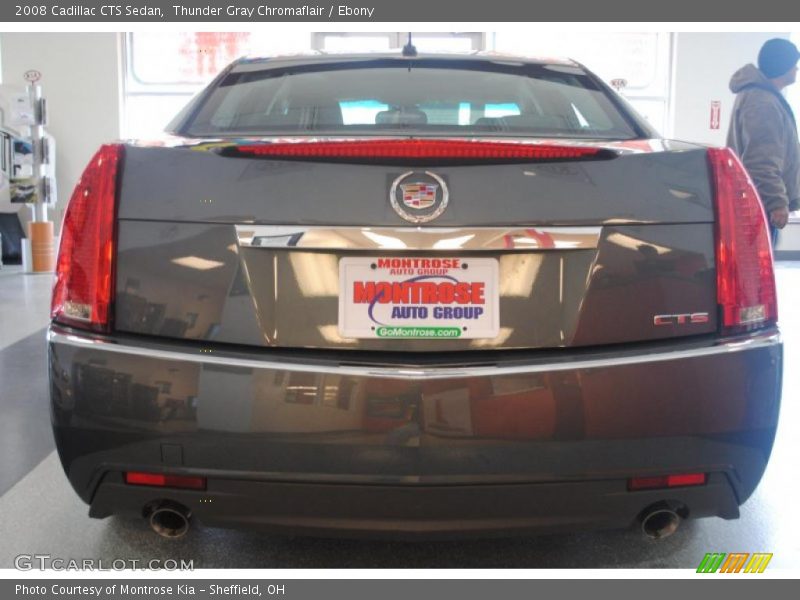 Thunder Gray Chromaflair / Ebony 2008 Cadillac CTS Sedan