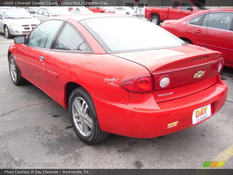 Victory Red / Graphite Gray 2005 Chevrolet Cavalier Coupe